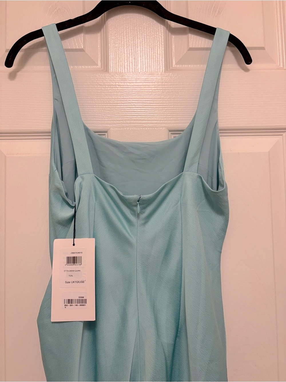 NWT ANNA QUAN Etta Dress in Electric Teal - Picture 7 of 8